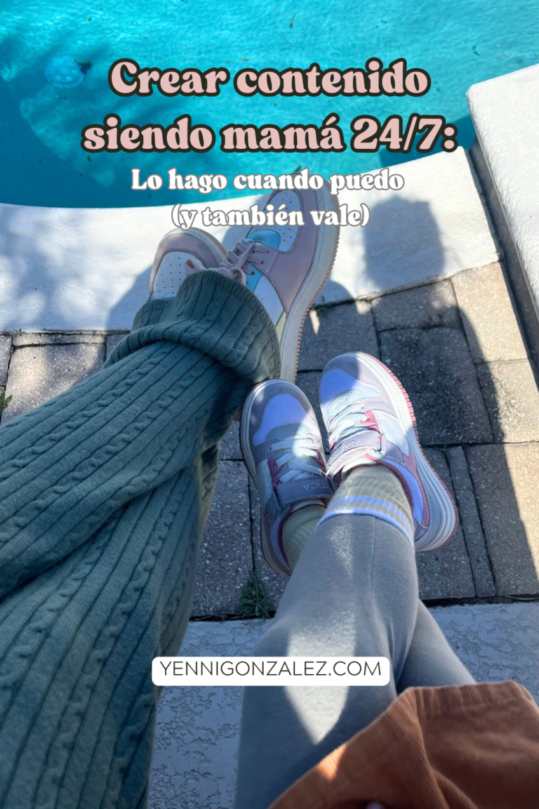 Maternidad real y creación de contenido cuando se puede